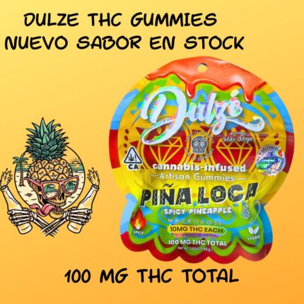 DULZE THC GUMMIES NUEVO SABOR EN STOCK 100 MG THC TOTAL